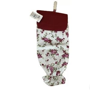 Plastic bag holder, fabric, decorative, kitchen